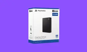 Boîte d'un disque dur externe Seagate 4TB pour PS5/PS4. Idéal pour savoir comment choisir un disque dur externe pour étendre votre espace de jeu.