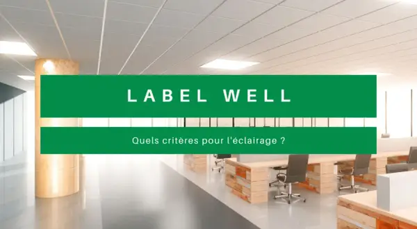 Bureau moderne avec éclairage certifié WELL. Découvrez les critères pour un éclairage optimal.