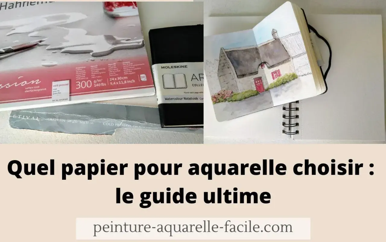 Papier pour aquarelle, carnet Moleskine et croquis. Guide pour choisir le bon papier, même pour comment imprimer en petit format.