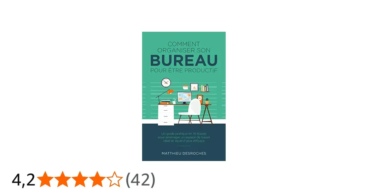 Illustration d'un bureau organisé pour un travail efficace. Ce guide pratique aide à aménager son espace de travail.